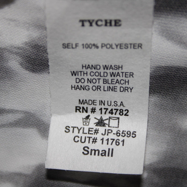 Tyche NEW $60 Sz S Grey Tie Dye Print Elastic Waist Flare Leg Polyester Jumpsuit