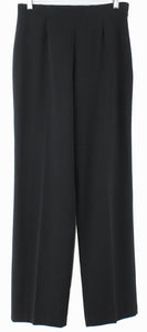 Coldwater Creek Sz 4 x 32 Black Polyester Blend Trouser Dress Pant