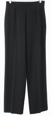 Coldwater Creek Sz 4 x 32 Black Polyester Blend Trouser Dress Pant