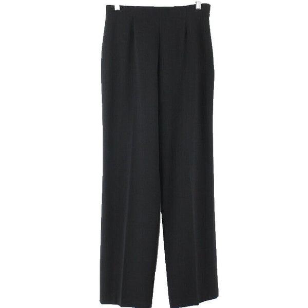 Coldwater Creek Sz 4 x 32 Black Polyester Blend Trouser Dress Pant