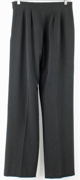 Coldwater Creek Sz 4 x 32 Black Polyester Blend Trouser Dress Pant