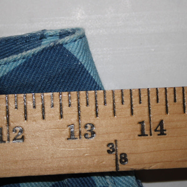 Emmiol Sz S x 27 Blue Denim Flower Imprint Pockets 100% Cotton Jean