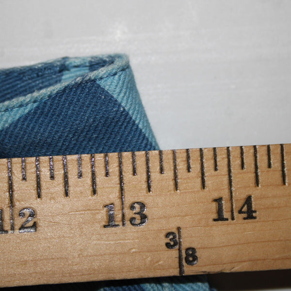 Emmiol Sz S x 27 Blue Denim Flower Imprint Pockets 100% Cotton Jean