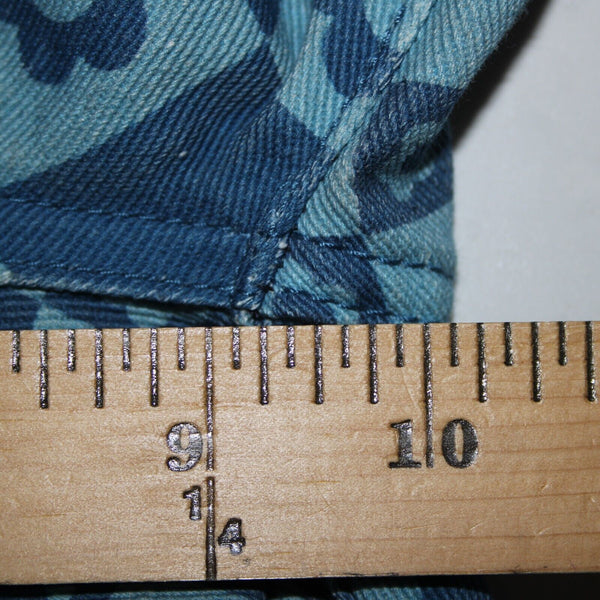 Emmiol Sz S x 27 Blue Denim Flower Imprint Pockets 100% Cotton Jean