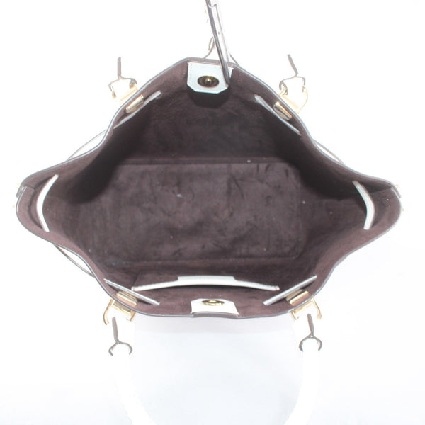 Michael Kors Purse 14 x 10 x 5 White Gold Hardware Leather Purse
