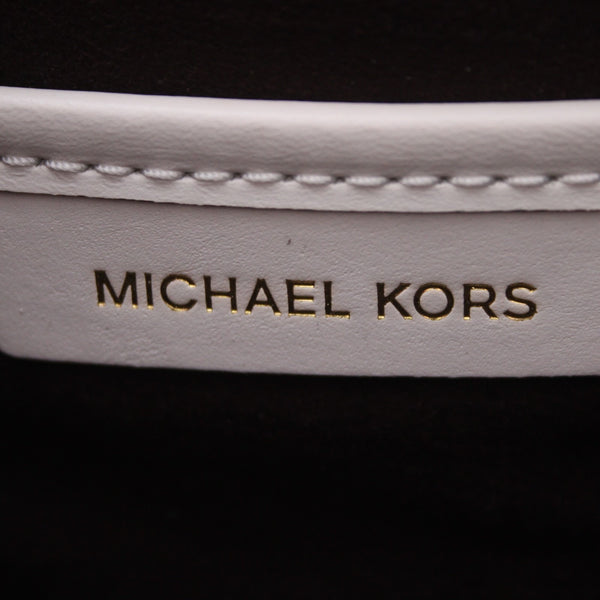 Michael Kors Purse 14 x 10 x 5 White Gold Hardware Leather Purse