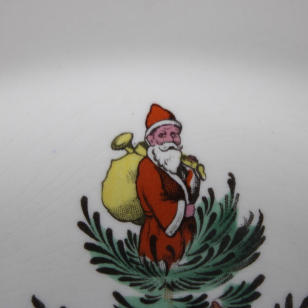 Spode 10" Plate White Green Multi Color Christmas Tree S3324 10" Plate