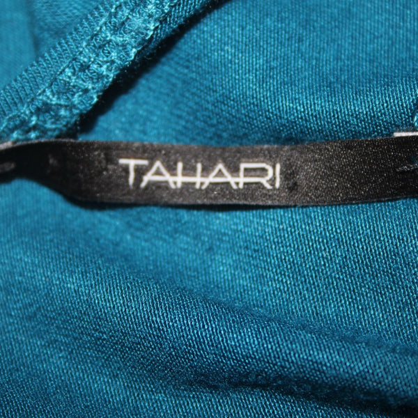 Tahari Top NEW $88 Sz XL Aquarium Blue Cali Knits Cowl Neck Rayon Elastane Top