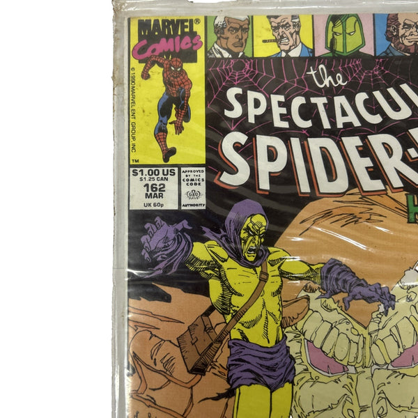 1990 The Spectacular Spider-Man #162 "Marvel Comics" Comic Book