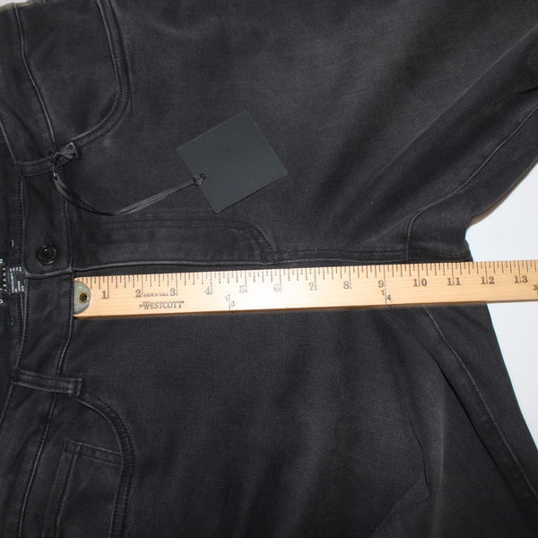 Joseph Ribkoff Jeans NEW Sz 16 x 29 Charcoal Black Mesh Embellished