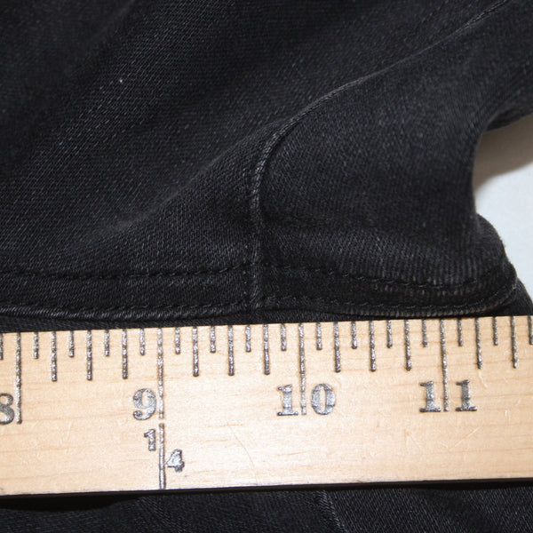 Joseph Ribkoff Jeans NEW Sz 16 x 29 Charcoal Black Mesh Embellished