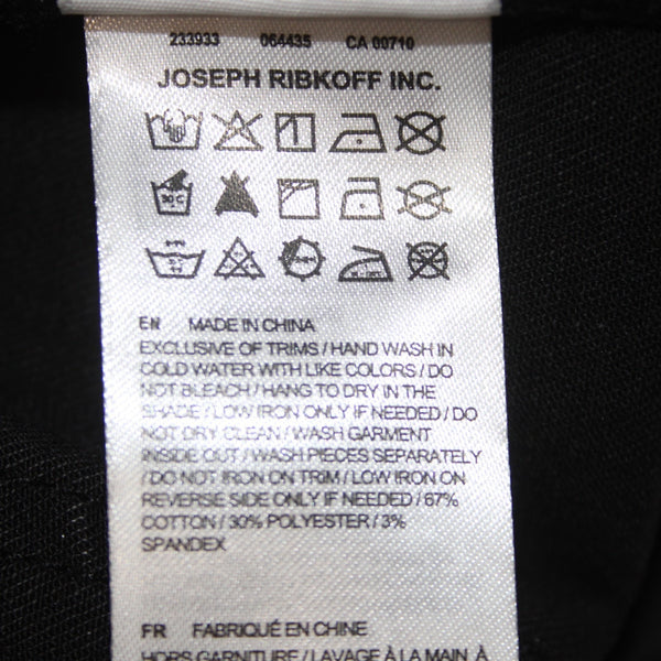 Joseph Ribkoff Jeans NEW Sz 16 x 29 Charcoal Black Mesh Embellished