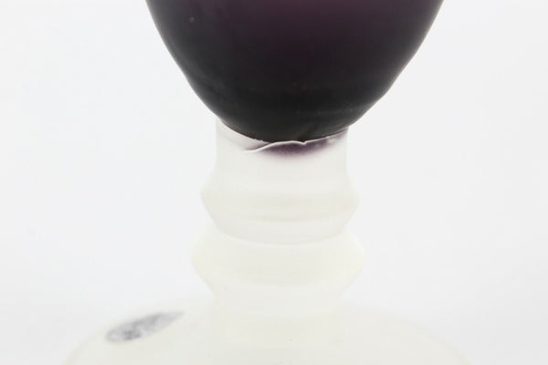 Lefton Frosted Purple Frosted Foot 8.75" Vase