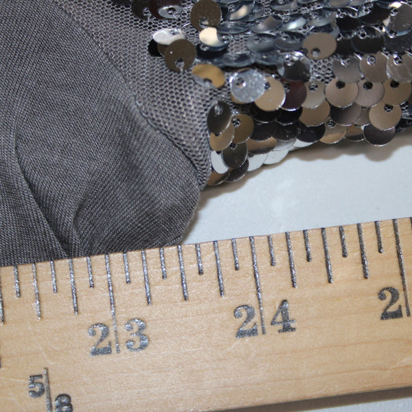 INC Top NEW $70 Glam Dc Sz XXL New Grey Knight Silver Sequin 100% Rayon Top