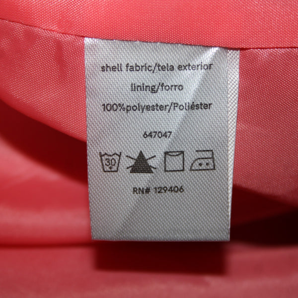 Venus Sz 8 Pink Rhinestone On Sleeves Belted Pockets Shell Fabric Polyester Coat