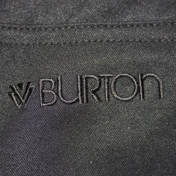 Burton The White Collection Sz XS x 32 Black Lined Pockets 100% Poly Ski  Pant