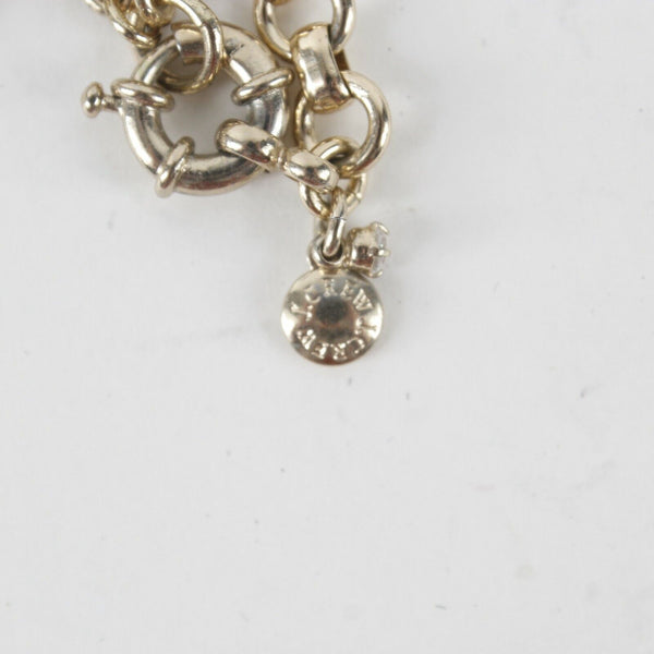 J Crew 23" Goldtone Chain Black Rhinestone Clear &  Faceted Rhinestone Necklace