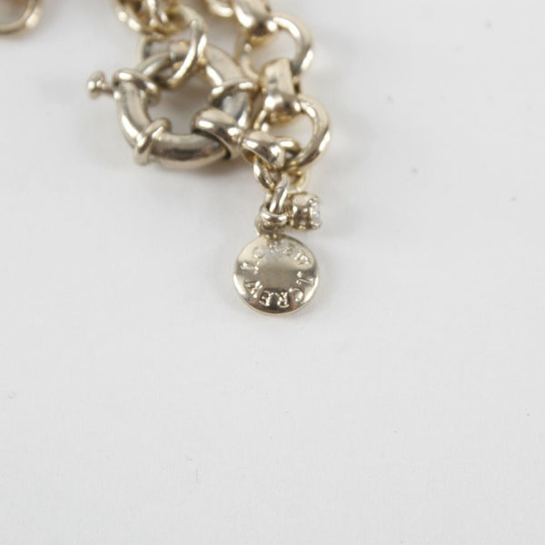 J Crew 23" Goldtone Chain Black Rhinestone Clear &  Faceted Rhinestone Necklace