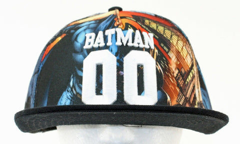 DC Comics Batman Black Multi Embroidered 00 Batman Poly Wool Acrylic Cap 289T