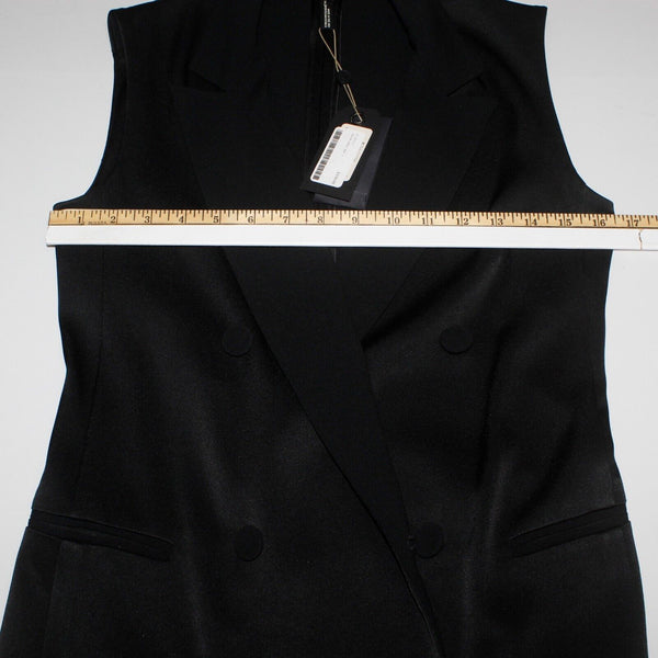 Rag Bone NEW $550 Sz 2 Black Double Breasted V Neck Triacetate Poly Woven Dress