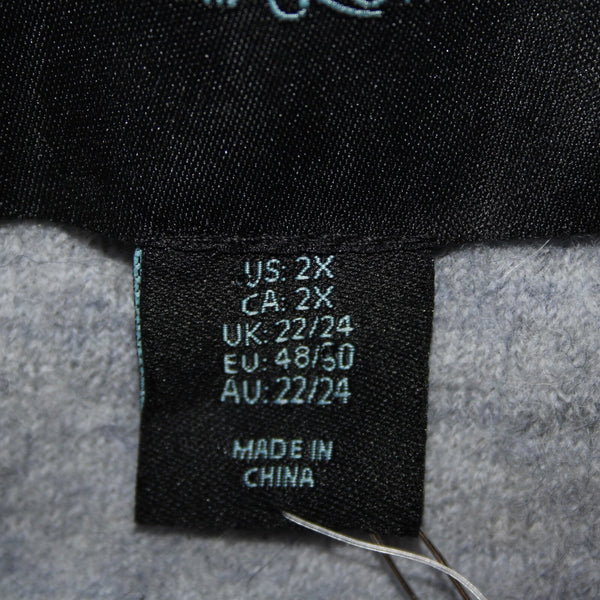 Cynthia Rowley NEW Sz 2X Light Blue Collared Pockets Unlined 100% Wool Coat
