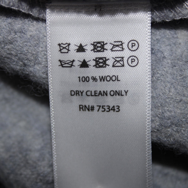 Cynthia Rowley NEW Sz 2X Light Blue Collared Pockets Unlined 100% Wool Coat