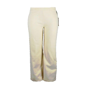 Jones New York Country NEW $54 Sz L Ivory Fleece Knit Cotton Blend Pant