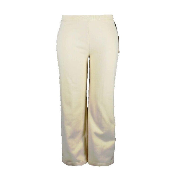 Jones New York Country NEW $54 Sz L Ivory Fleece Knit Cotton Blend Pant