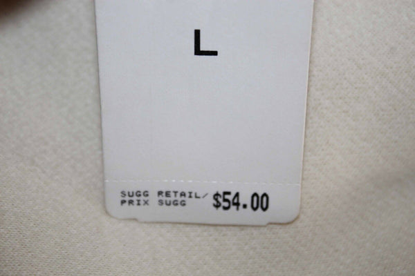 Jones New York Country NEW $54 Sz L Ivory Fleece Knit Cotton Blend Pant
