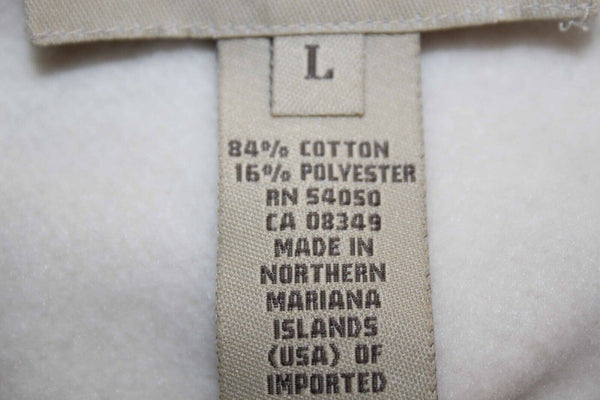 Jones New York Country NEW $54 Sz L Ivory Fleece Knit Cotton Blend Pant