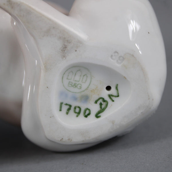 B & G Copenhagen Porcelain 1790BN Two Friends Boy With Bulldog 4" Figurine