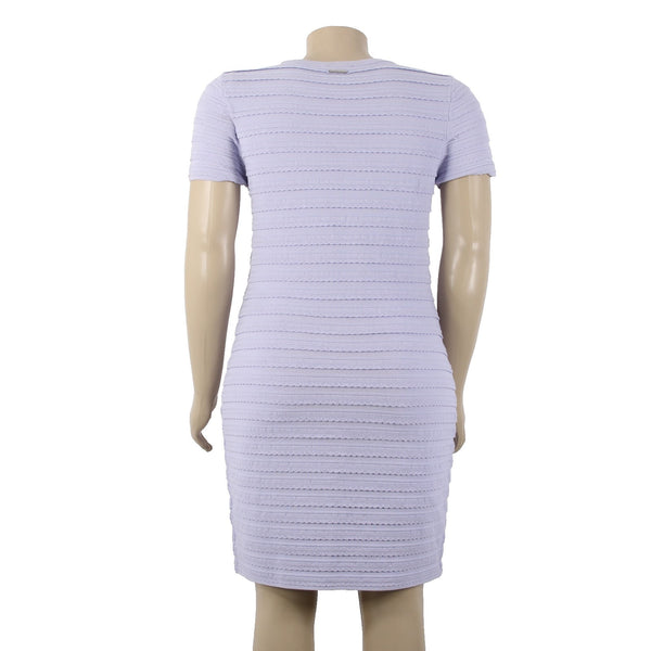 Michael Kors Dress NEW $195 Sz XL Lavender Purple Ribbed Knee Length Viscose