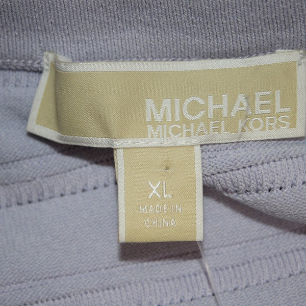 Michael Kors Dress NEW $195 Sz XL Lavender Purple Ribbed Knee Length Viscose