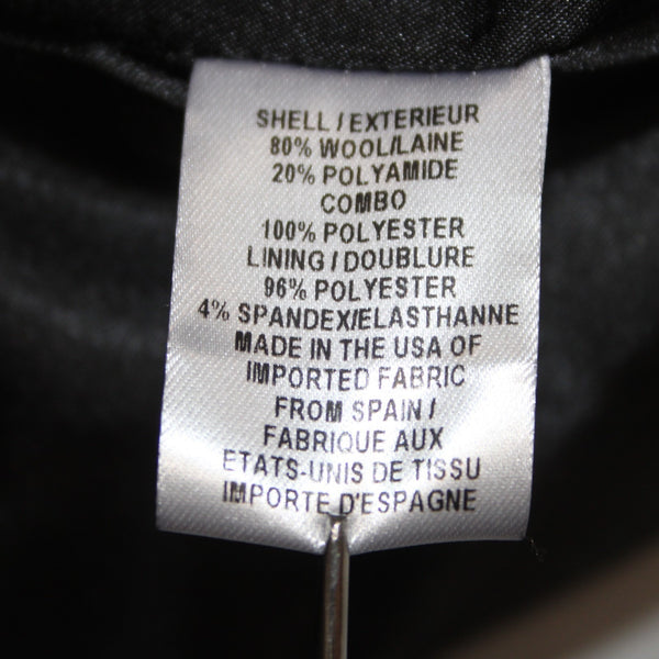 Milly Skirt Sz 4 Gray Black Pleated Zipper Pockets Above Knee Wool Poly Skirt