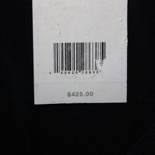 Vince. NEW $425 Sz L Black Midi 3/4 Sleeve Side Slit 100% Silk Tunic Dress