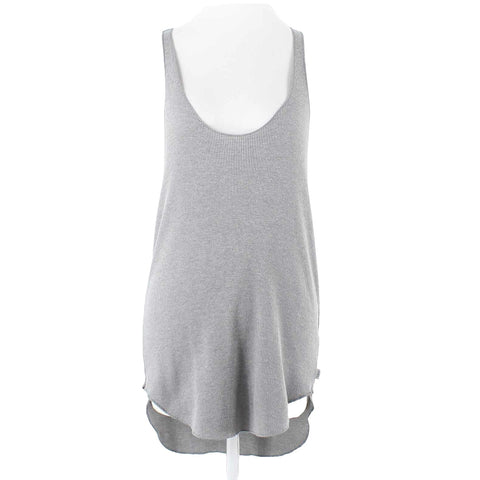 Pink Sz S Gray Waffle Racerback Cotton Poly Spandex Sleep Top