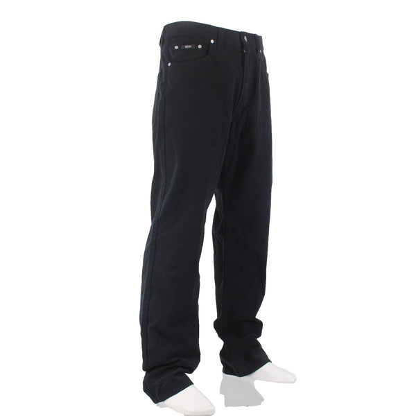 Hugo Boss Jeans Alabama Sz 36 x 34 Black Pockets Straight Leg 100% Cotton Jeans