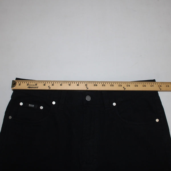 Hugo Boss Jeans Alabama Sz 36 x 34 Black Pockets Straight Leg 100% Cotton Jeans