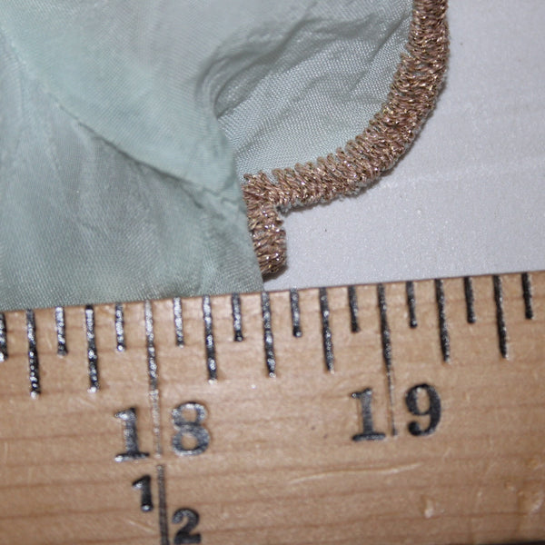 Johnny Was Top Sz M Aqua Blue Multi Color Embroidered Sheer 100% Rayon Poly Top