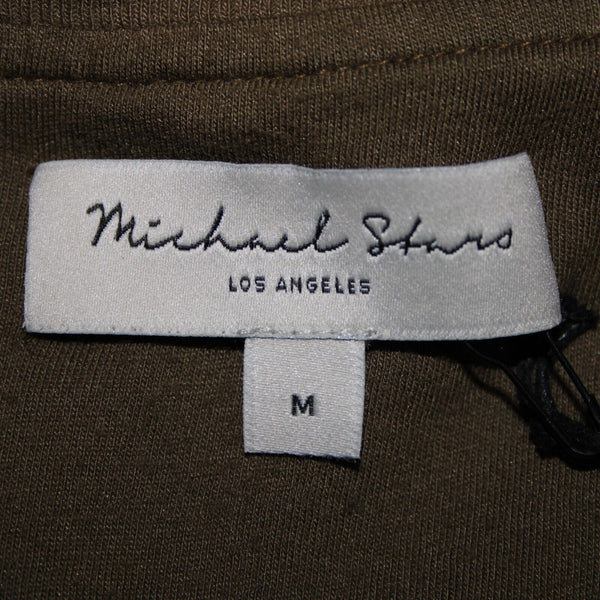 Michael Stars NEW $198 Canopy Sz M Green Cash Bomber Satin Lined Viscose Jacket