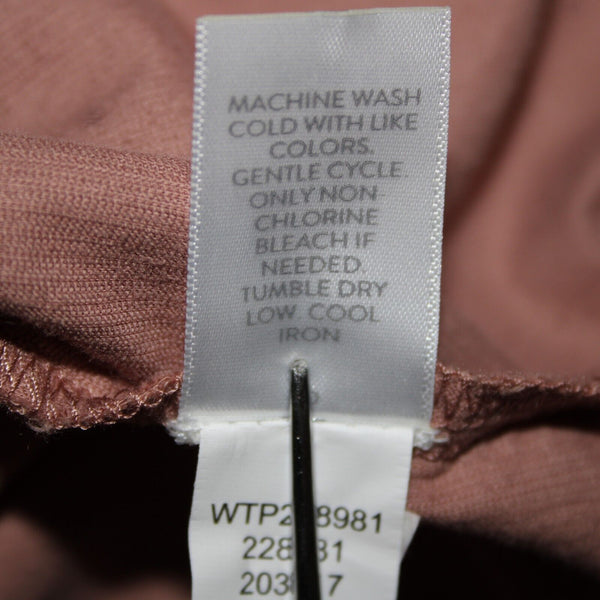 J Jill Corduroy NEW Sz M Chai Latte Pink Collared Buttons Cotton Lyocell Top