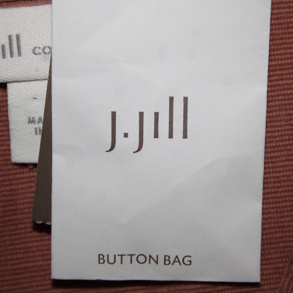 J Jill Corduroy NEW Sz M Chai Latte Pink Collared Buttons Cotton Lyocell Top