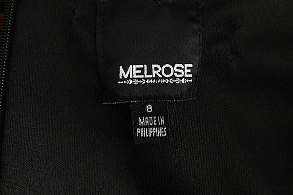 Melrose NEW $72 Size 8 Black Red Pink Multi Polyester Spandex Bodycon Dress
