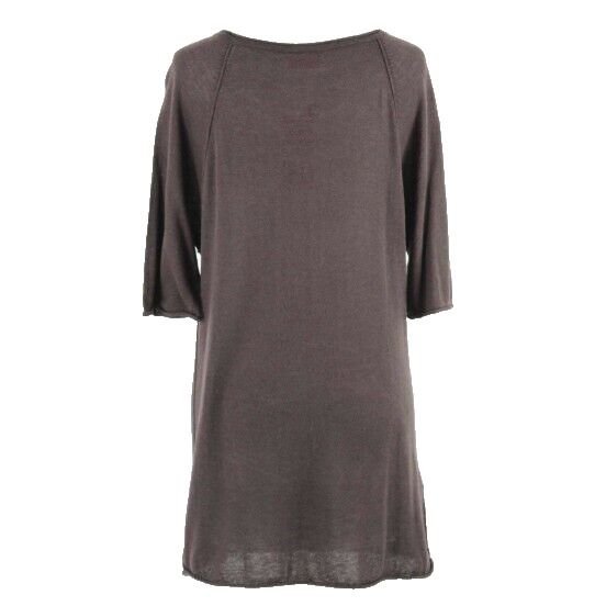 BCBGirls NEW $58 Sz L Brown Pullover Elbow Sleeve Modal Cotton Knit Top