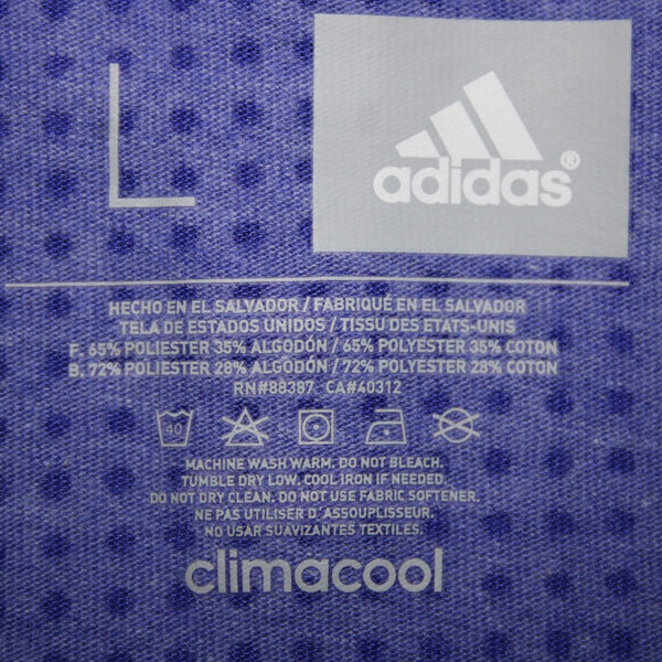 Aeroknit NEW $28 Sz L Lavender Blue Racer Back Climacool Polyester Cotton Top