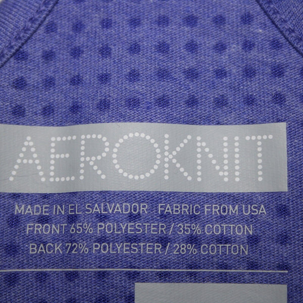 Aeroknit NEW $28 Sz L Lavender Blue Racer Back Climacool Polyester Cotton Top
