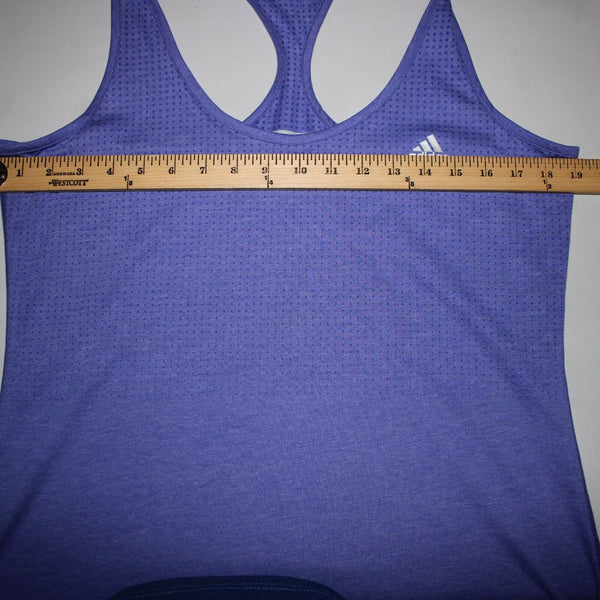 Aeroknit NEW $28 Sz L Lavender Blue Racer Back Climacool Polyester Cotton Top