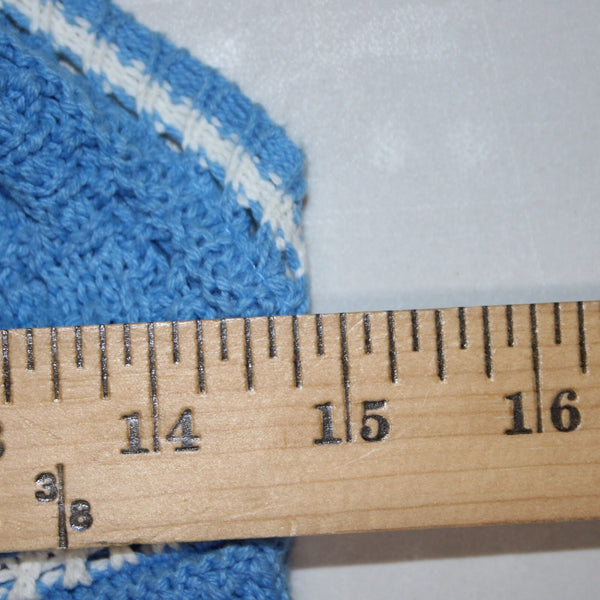 Willow & Wind Dress NEW Sz XS Blue White Open Knit Lined Cotton Acrylic Poly