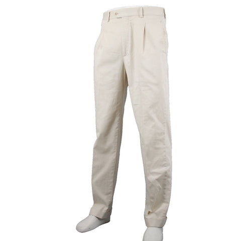 Burberry Gold Sz 32 x 31 Light Tan Pockets Pleated Cotton Polyester AS IS Pant