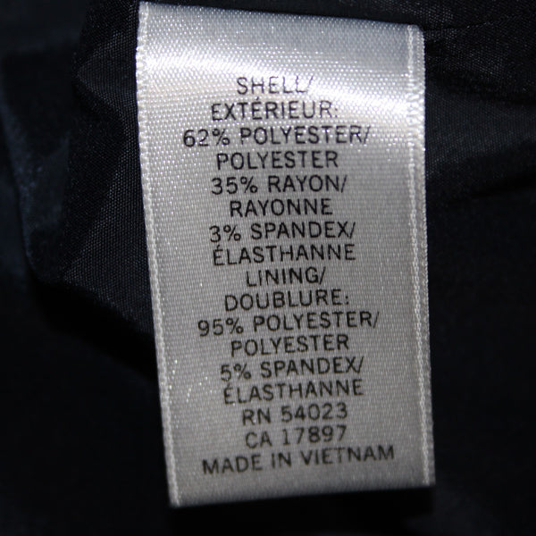 Banana Republic Dress NEW $100 Sz 10 Navy Blue Faux Belt Detail Poly Rayon Dress